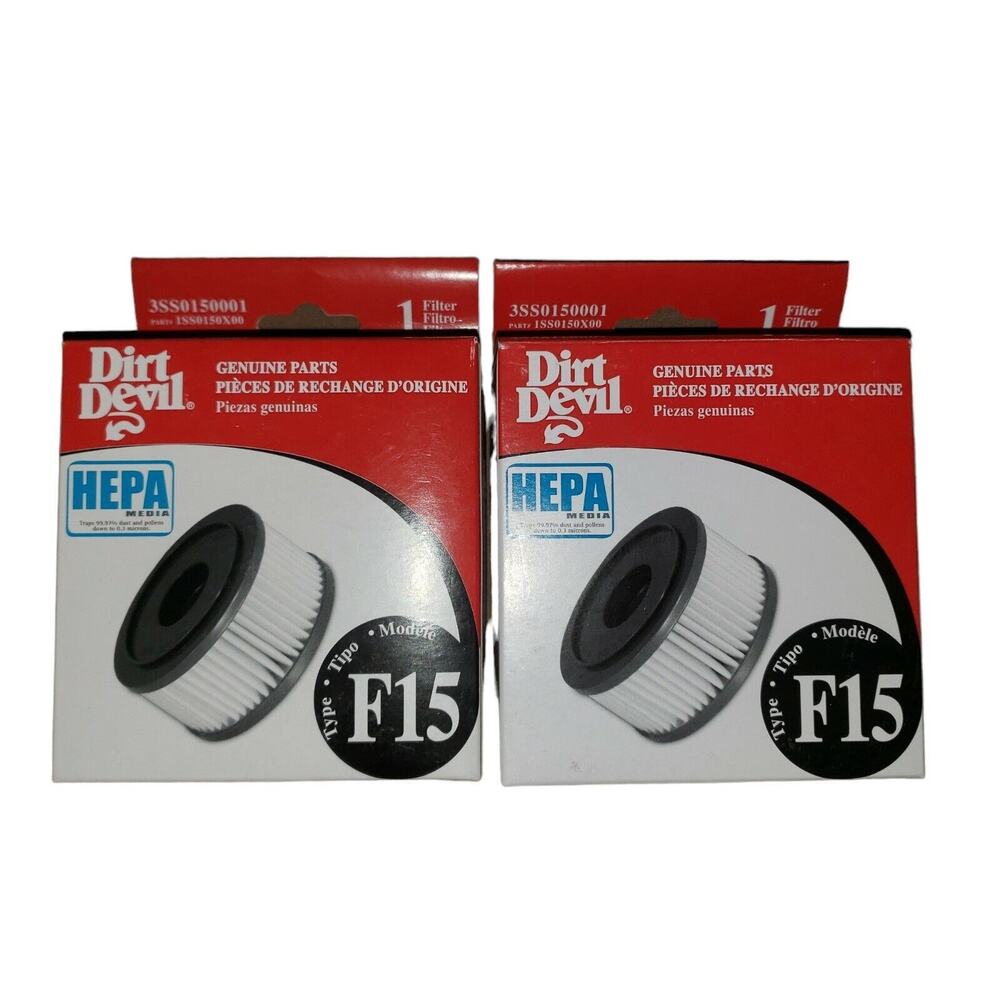 2 Genuine Dirt Devil Type F15 HEPA Filter Dirt Devil Part New 3SS0150001